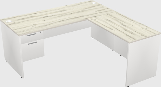 L-shaped office desk