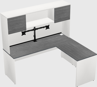 L-shaped office desk