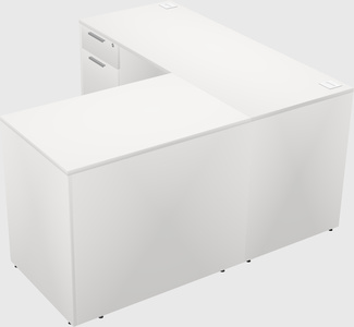 L-shaped office desk
