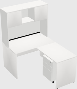 L-shaped office desk