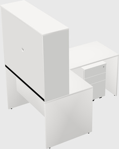 L-shaped office desk