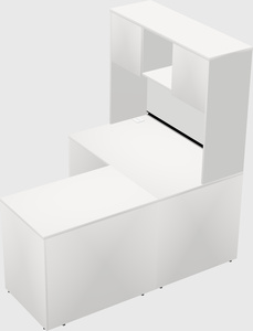 L-shaped office desk