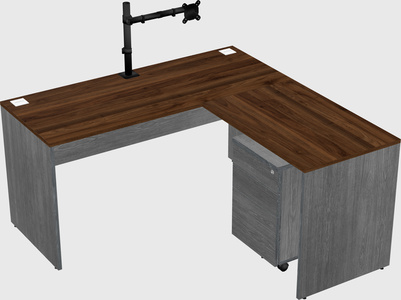 L-shaped office desk