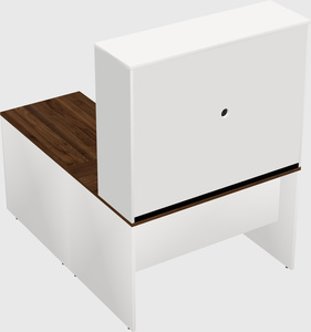 L-shaped office desk