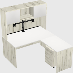 L-shaped office desk