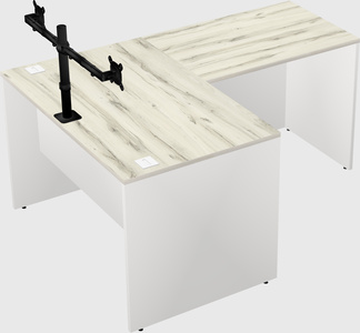 L-shaped office desk