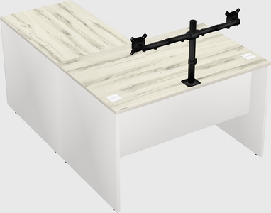 L-shaped office desk