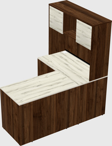 L-shaped office desk