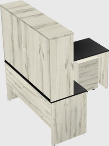L-shaped office desk