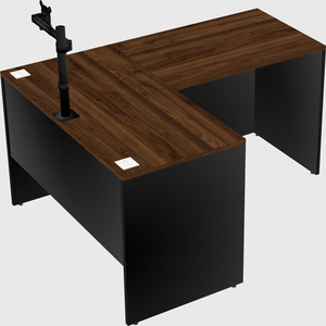 L-shaped office desk