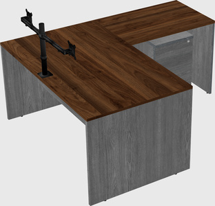L-shaped office desk