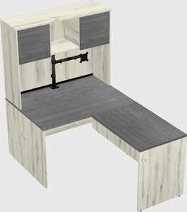 L-shaped office desk