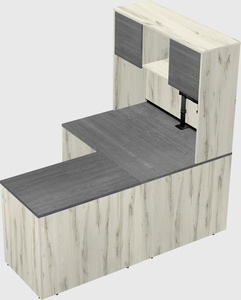 L-shaped office desk