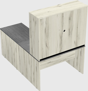 L-shaped office desk