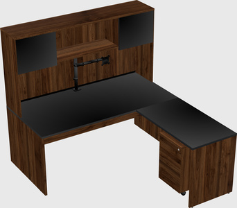 L-shaped office desk