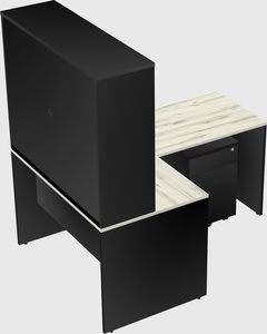 L-shaped office desk