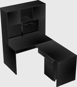 L-shaped office desk