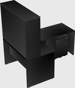 L-shaped office desk