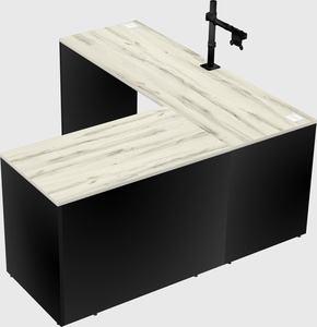 L-shaped office desk