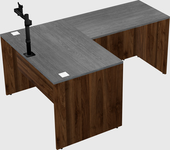 L-shaped office desk