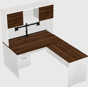 L-shaped office desk