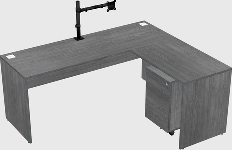 L-shaped office desk