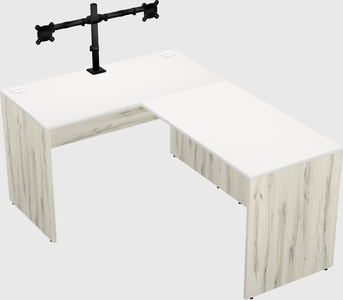 L-shaped office desk
