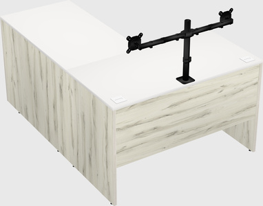 L-shaped office desk