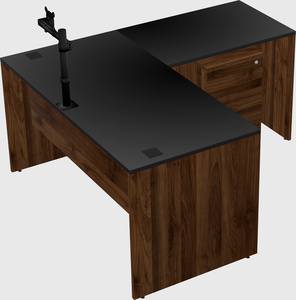 L-shaped office desk