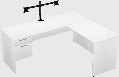 L-shaped office desk