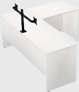 L-shaped office desk