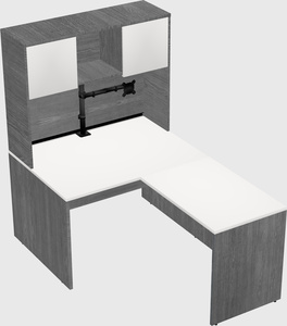 L-shaped office desk