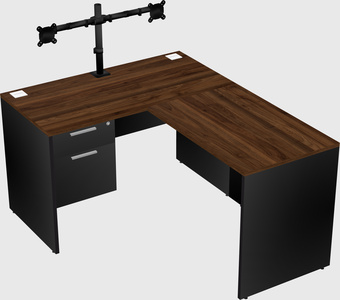 L-shaped office desk