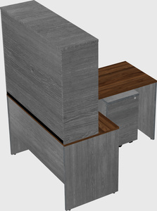 L-shaped office desk
