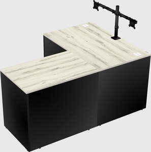 L-shaped office desk
