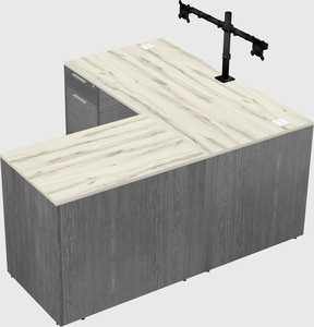 L-shaped office desk