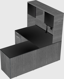 L-shaped office desk