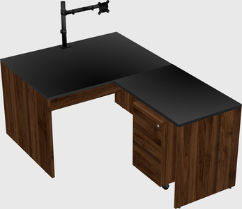 L-shaped office desk
