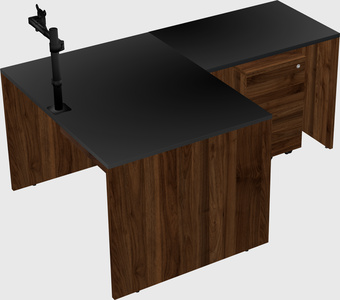 L-shaped office desk