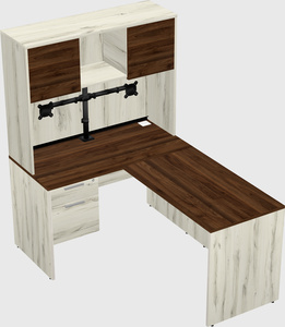 L-shaped office desk