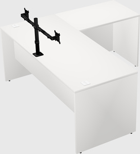 L-shaped office desk