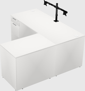 L-shaped office desk
