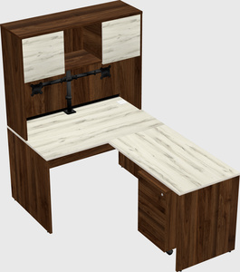 L-shaped office desk