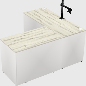 L-shaped office desk