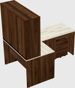 L-shaped office desk