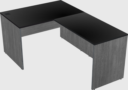 L-shaped office desk