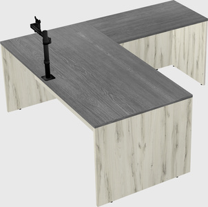 L-shaped office desk