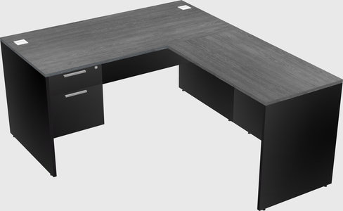 L-shaped office desk