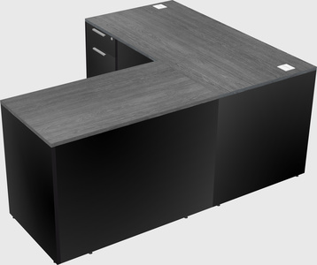 L-shaped office desk