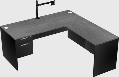 L-shaped office desk